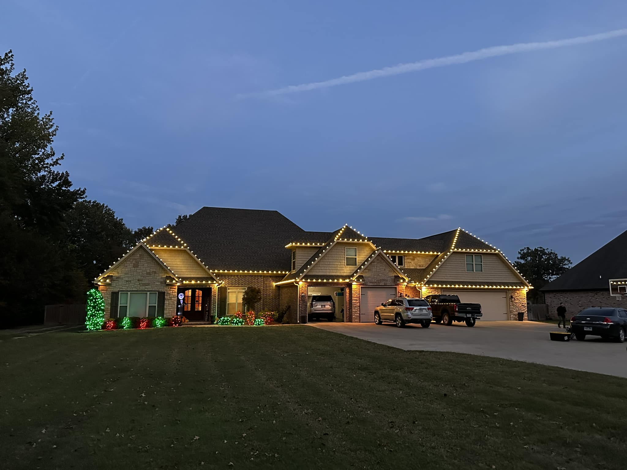 Festive Christmas Light Installation Project Completed In Helotes, TX Image